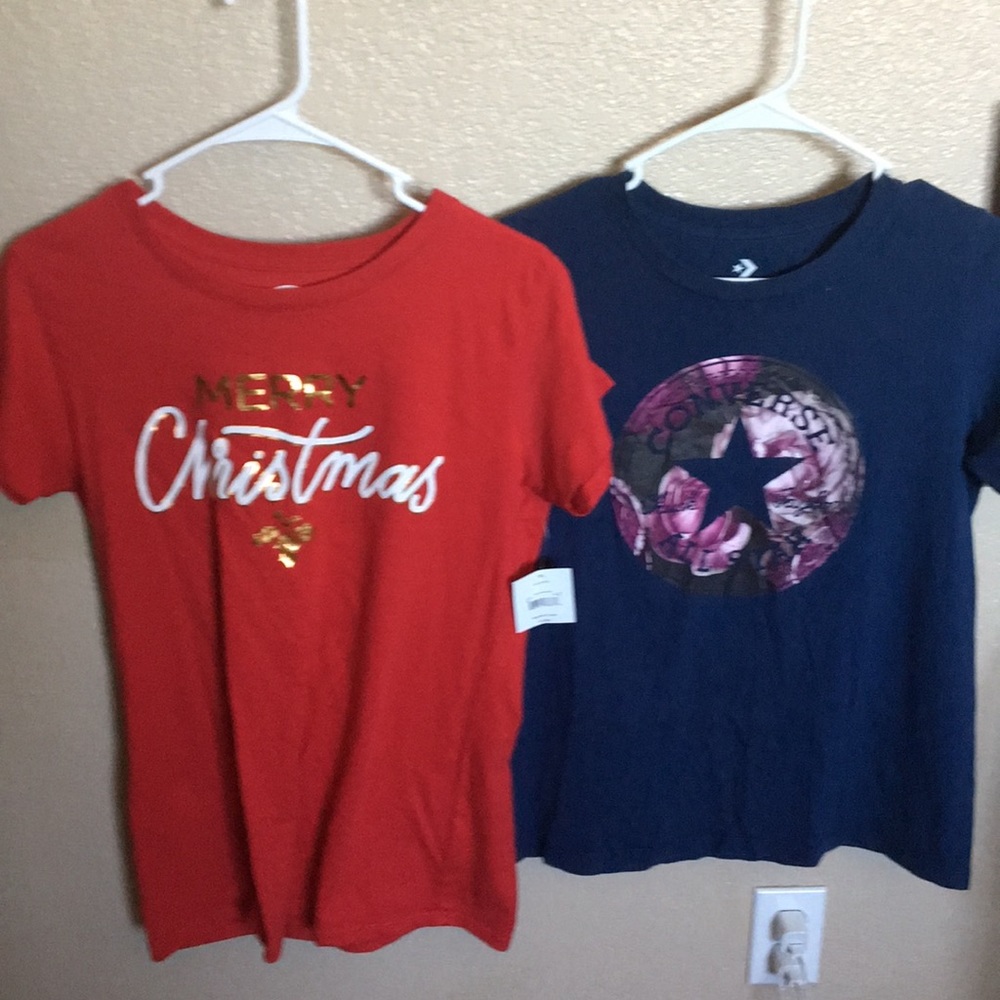 Two medium short sleeve shirts